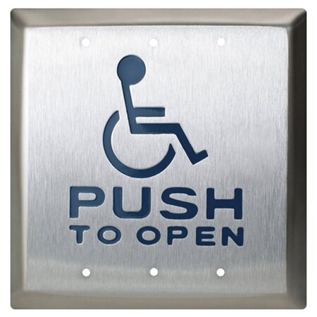 Camden 4-1/2-in Square Push Plate Switch, Kinetic Wireless Transmitter, 300' Range, Concealed Screws, SPDT CM-45K/4